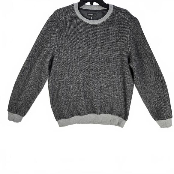 Toad&Co Men's Medium Recycled Wool Blend Crew Neck Sweater Gray Marled Texture - Picture 2 of 8